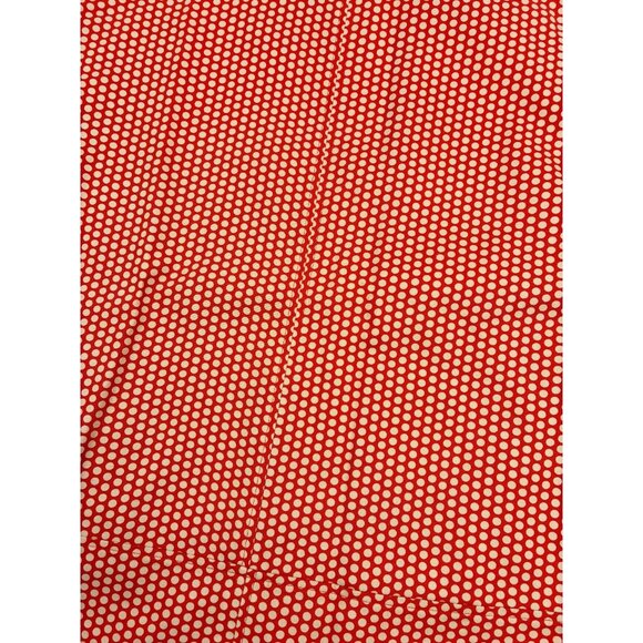 Lane Bryant Womens Size 28 Orange Modernist Collection A Line Skirt Polka Dot - Picture 2 of 6